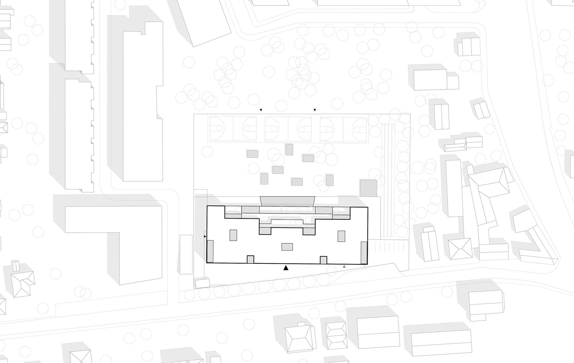 Kronaus Mitterer Architekten VS NMS Grundäckergasse Wien Lageplan