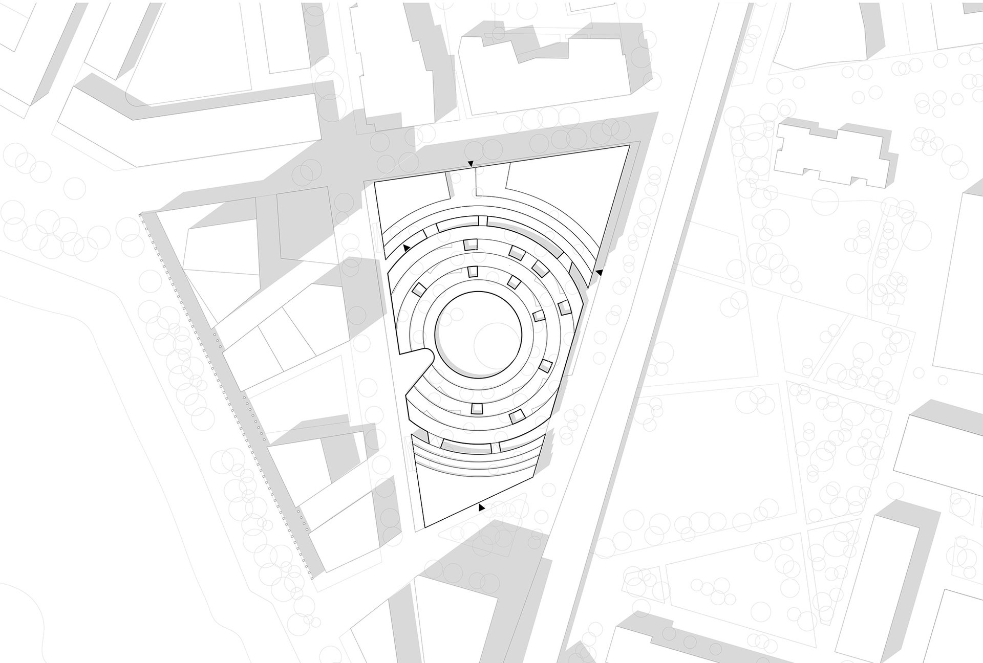 Kronaus Mitterer Architekten Campus der Religionen Seestadt Wien Lageplan